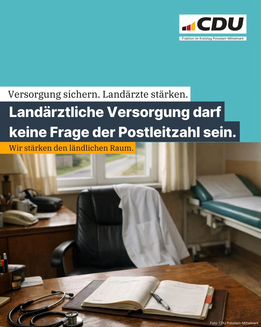 Gute medizinische Versorgung muss f�r alle Menschen im Landkreis erreichbar bleiben.